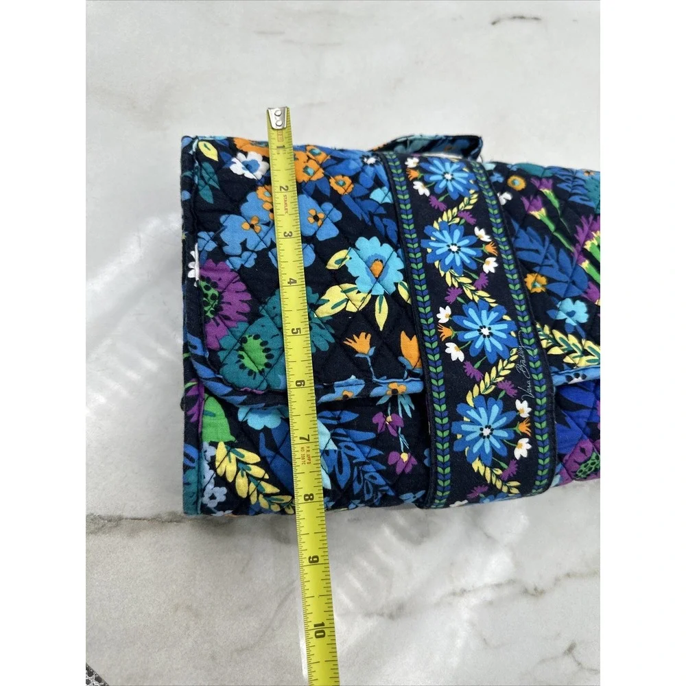 Vera Bradley Baby Changing Pad Travel Mat Blue Floral Quilted Cotton Portable